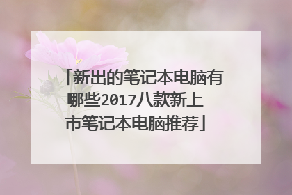 新出的笔记本电脑有哪些2017八款新上市笔记本电脑推荐