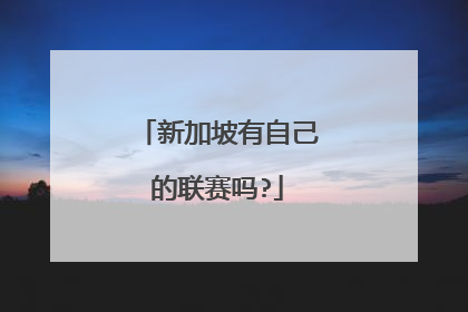 新加坡有自己的联赛吗?