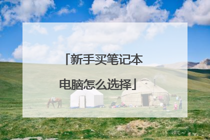 新手买笔记本电脑怎么选择