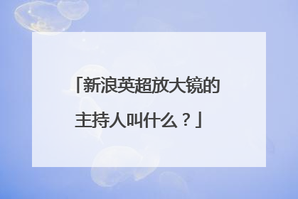 新浪英超放大镜的主持人叫什么？