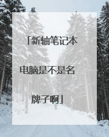 新轴笔记本电脑是不是名牌子啊