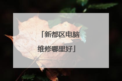 新都区电脑维修哪里好