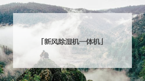 新风除湿机一体机