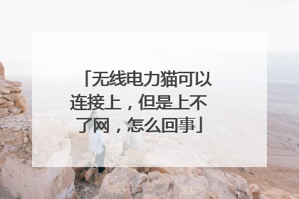 无线电力猫可以连接上，但是上不了网，怎么回事