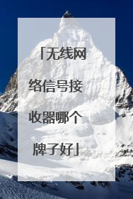 无线网络信号接收器哪个牌子好
