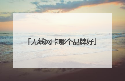 无线网卡哪个品牌好