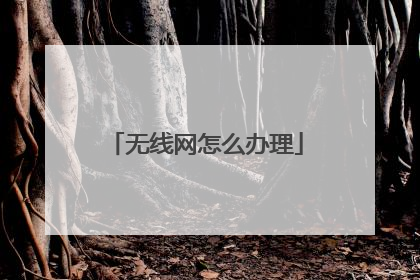 无线网怎么办理