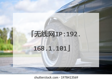 无线网IP:192.168.1.101