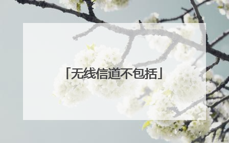 无线信道不包括