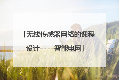 无线传感器网络的课程设计----智能电网