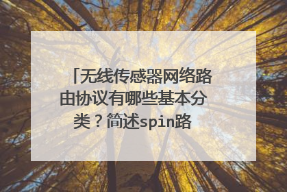 无线传感器网络路由协议有哪些基本分类？简述spin路由算法特点