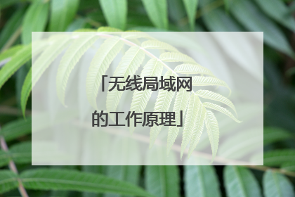 无线局域网的工作原理