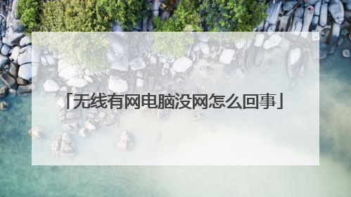 无线有网电脑没网怎么回事