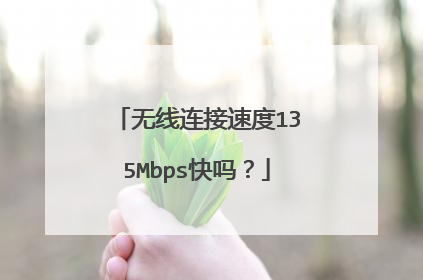 无线连接速度135Mbps快吗?