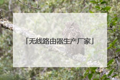 无线路由器生产厂家