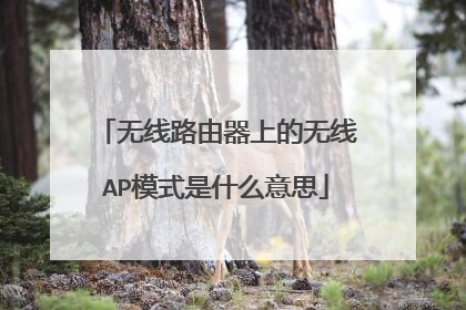 无线路由器上的无线AP模式是什么意思