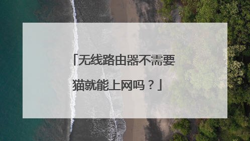 无线路由器不需要猫就能上网吗？