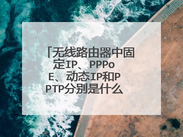 无线路由器中固定IP、PPPoE、动态IP和PPTP分别是什么意思?我用长宽接入,应选什么?