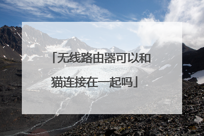 无线路由器可以和猫连接在一起吗