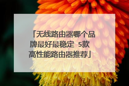 无线路由器哪个品牌最好最稳定 5款高性能路由器推荐