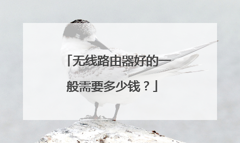 无线路由器好的一般需要多少钱？