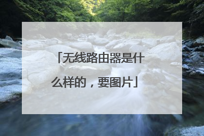 无线路由器是什么样的，要图片