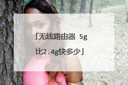 无线路由器 5g 比2.4g快多少