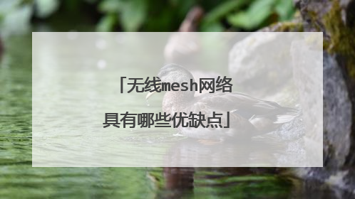 无线mesh网络具有哪些优缺点