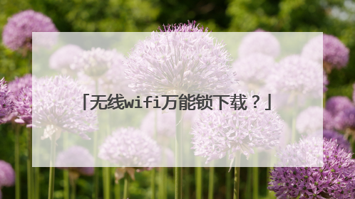 无线wifi万能锁下载?