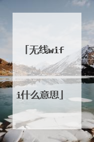 无线wifi什么意思