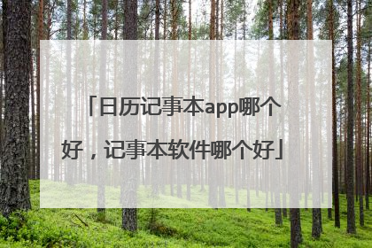 日历记事本app哪个好,记事本软件哪个好