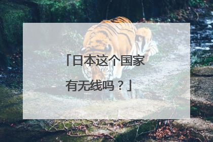 日本这个国家有无线吗？
