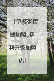 早餐粥摆摊加盟,伊利升级加盟店