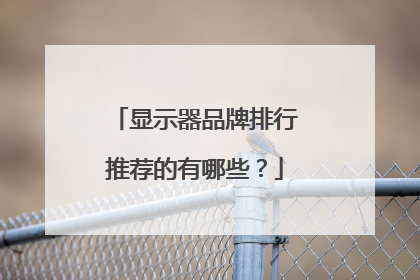 显示器品牌排行推荐的有哪些?