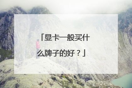 显卡一般买什么牌子的好?