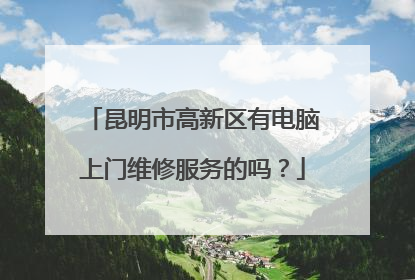 昆明市高新区有电脑上门维修服务的吗？