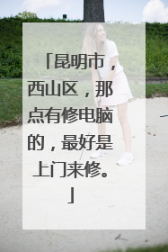 昆明市，西山区，那点有修电脑的，最好是上门来修。