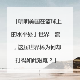 明明美国在篮球上的水平处于世界一流，这届世界杯为何却打得如此艰难？