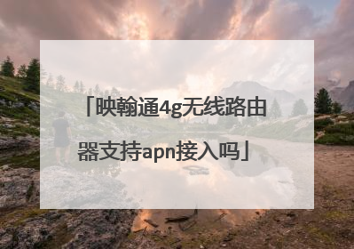 映翰通4g无线路由器支持apn接入吗