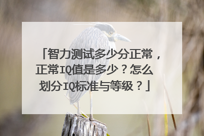 智力测试多少分正常,正常IQ值是多少?怎么划分IQ标准与等级?