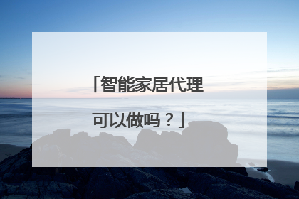 智能家居代理可以做吗?