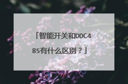 智能开关和DDC485有什么区别？