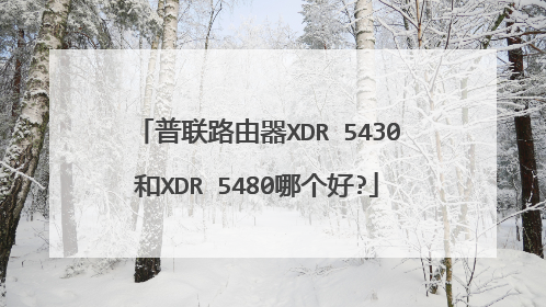 普联路由器XDR 5430和XDR 5480哪个好?