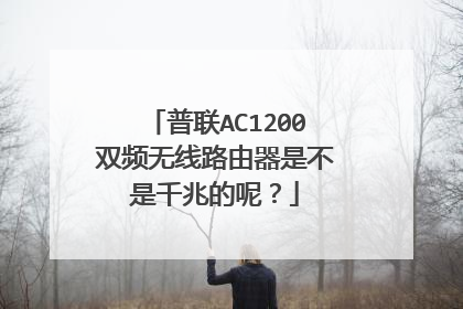 普联AC1200双频无线路由器是不是千兆的呢?