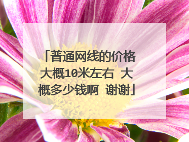 普通网线的价格 大概10米左右 大概多少钱啊 谢谢