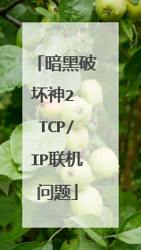 暗黑破坏神2 TCP/IP联机问题