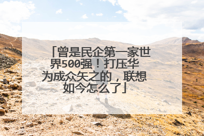 曾是民企第一家世界500强!打压华为成众矢之的,联想如今怎么了