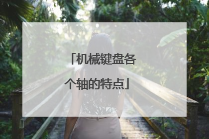 机械键盘各个轴的特点
