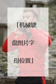 机械键盘图片字母位置