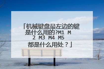 机械键盘最左边的键是什么用的?M1 M2 M3 M4 M5 都是什么用处？